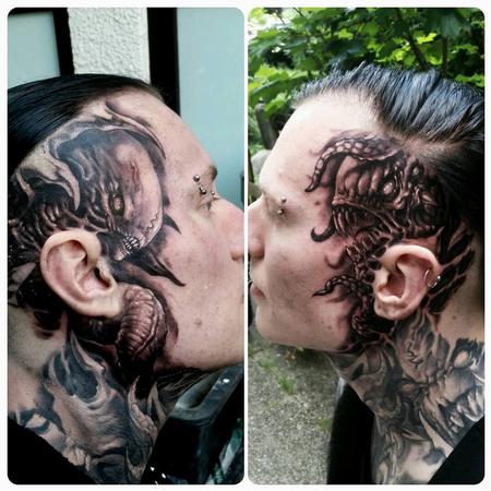 Tattoos - sides of Andy's head/face - 128783